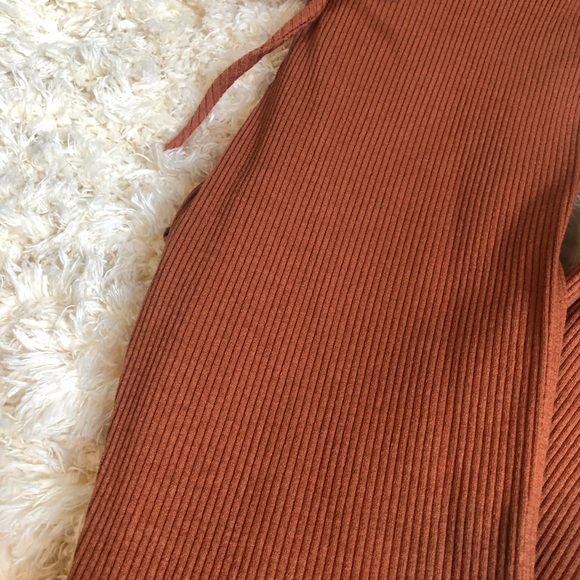 Ribbed Leggings - Rust - Picture 5 of 7